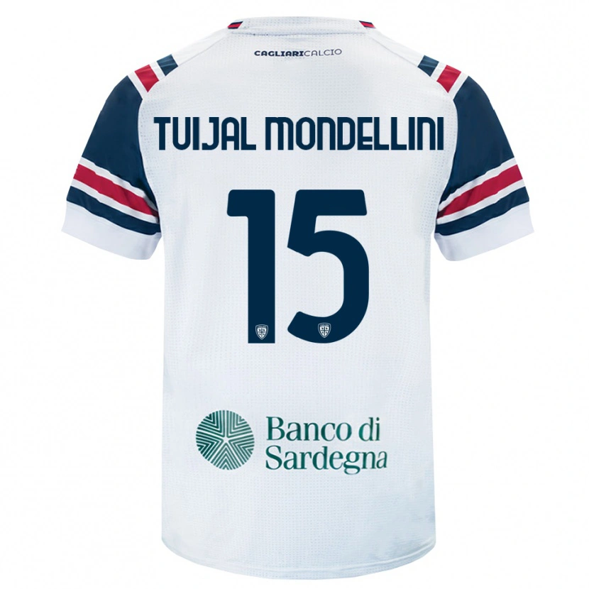 Danxen Dames Luca Tuijai Mondellini #15 Wit Rood Groen Uitshirt Uittenue 2026/27 T-Shirt België