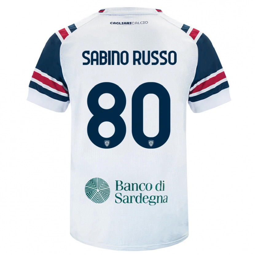 Danxen Dames Alessandro Sabino Russo #80 Wit Rood Groen Uitshirt Uittenue 2026/27 T-Shirt België