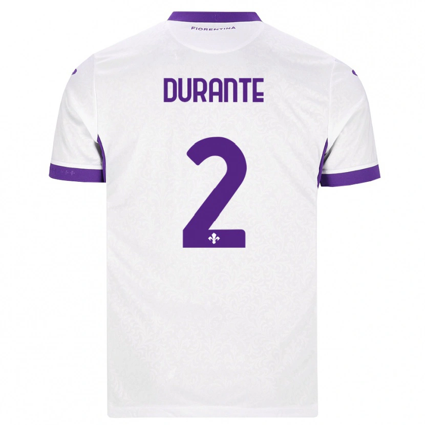 Danxen Dames Francesca Durante #2 Wit Paars Uitshirt Uittenue 2026/27 T-Shirt België