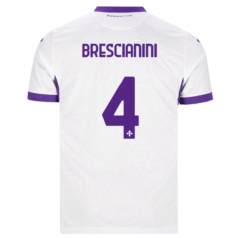 Danxen Dames Marco Brescianini #4 Wit Paars Uitshirt Uittenue 2026/27 T-Shirt België