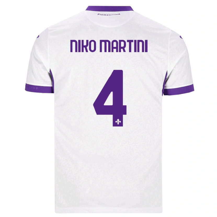 Danxen Dames Niko Martini #4 Wit Paars Uitshirt Uittenue 2026/27 T-Shirt België