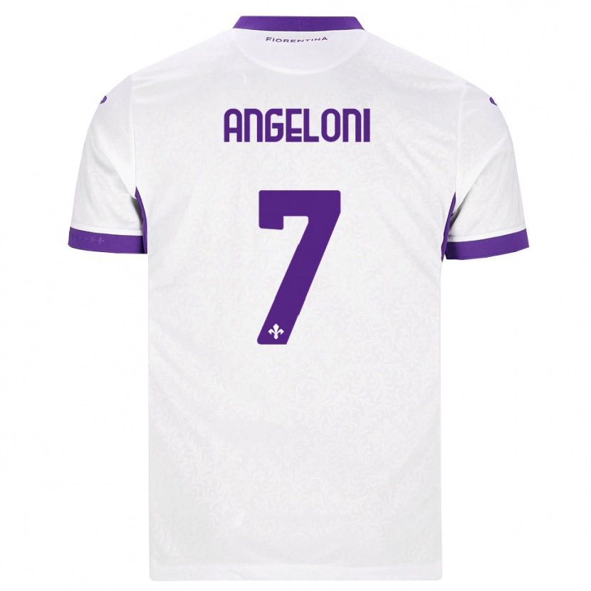 Danxen Dames Alberto Angeloni #7 Wit Paars Uitshirt Uittenue 2026/27 T-Shirt België