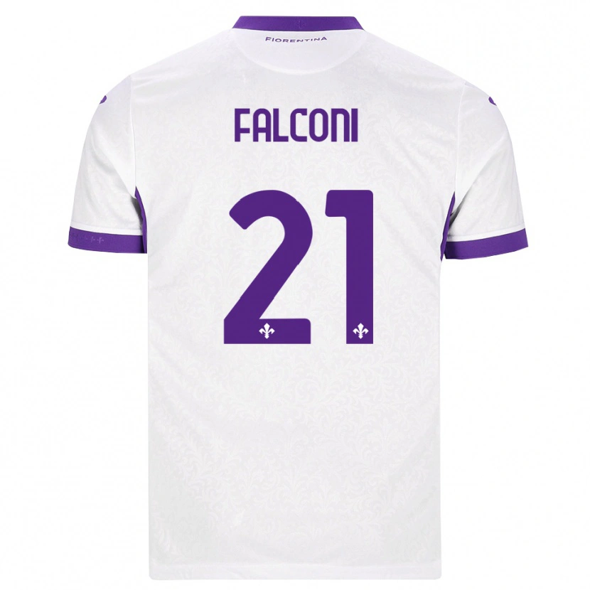 Danxen Dames Niccolo Falconi #21 Wit Paars Uitshirt Uittenue 2026/27 T-Shirt België