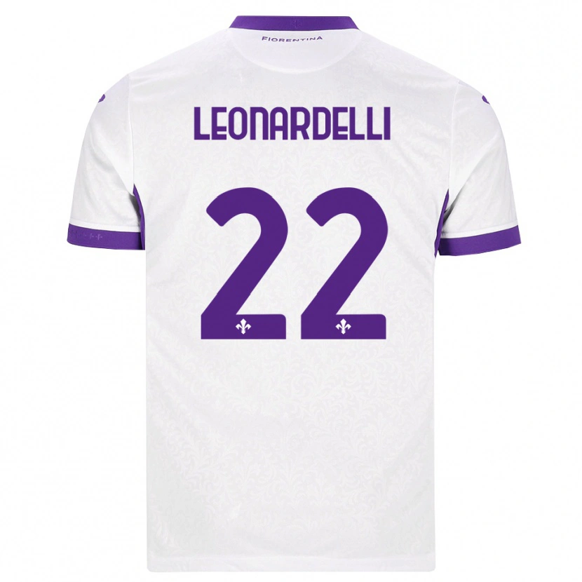 Danxen Dames Pietro Leonardelli #22 Wit Paars Uitshirt Uittenue 2026/27 T-Shirt België