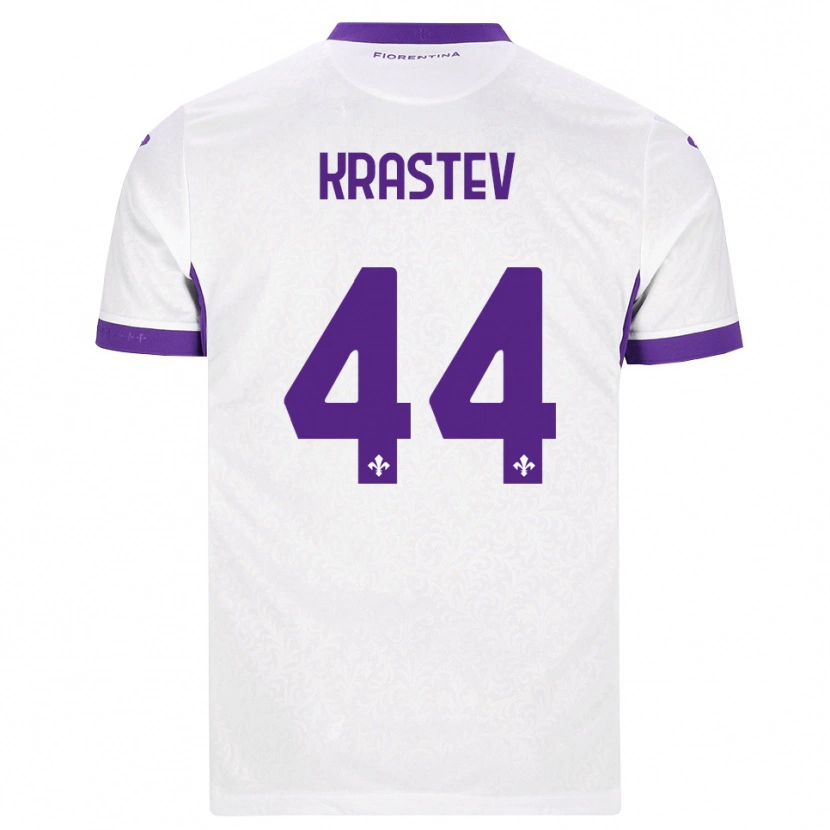 Danxen Dames Dimo Krastev #44 Wit Paars Uitshirt Uittenue 2026/27 T-Shirt België