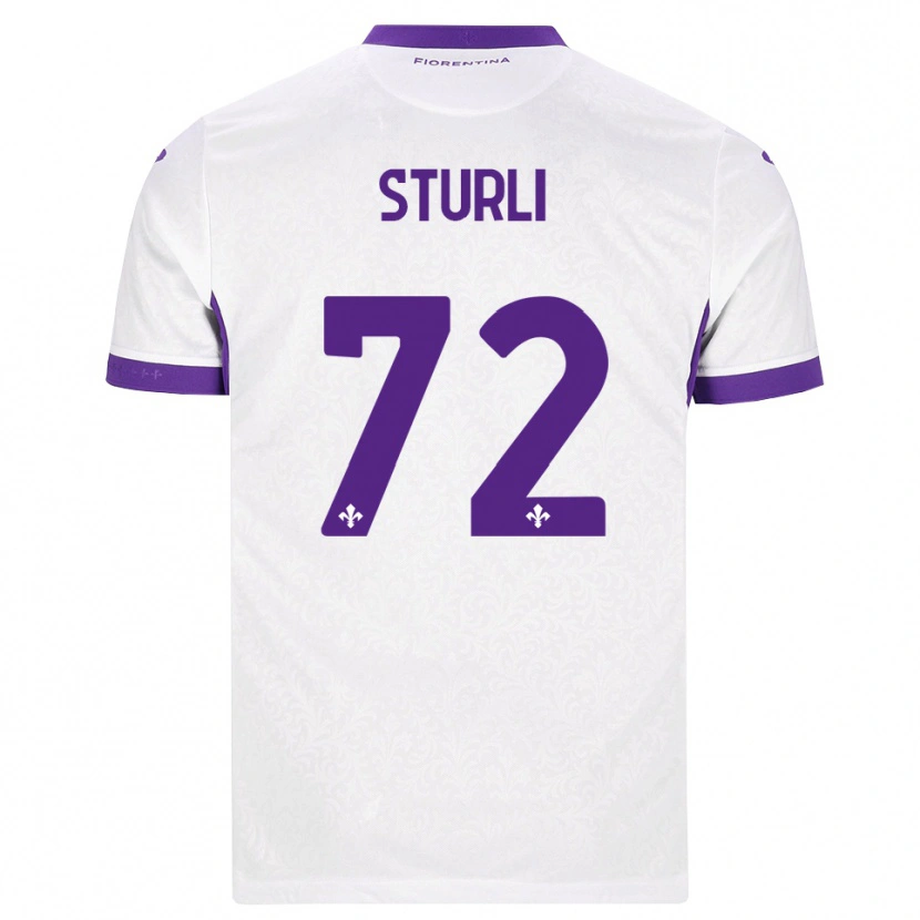 Danxen Dames Edoardo Sturli #72 Wit Paars Uitshirt Uittenue 2026/27 T-Shirt België
