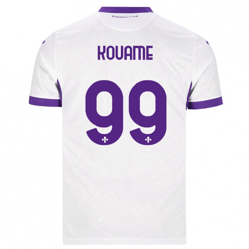 Danxen Dames Christian Kouame #99 Wit Paars Uitshirt Uittenue 2026/27 T-Shirt België