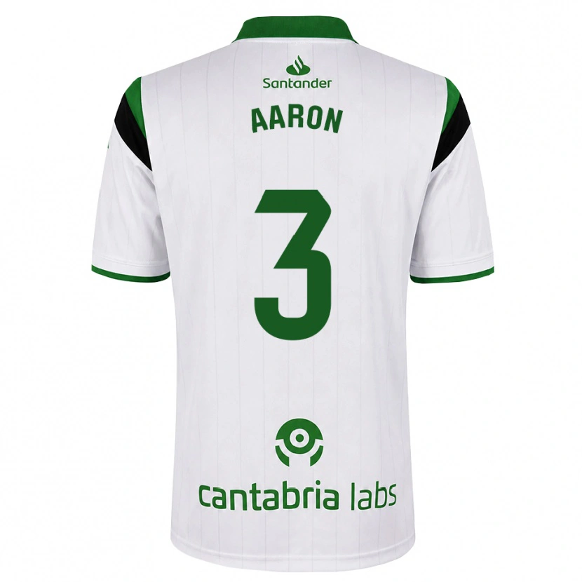 Danxen Dames Aarón Martín #3 Wit Groen Zwart Thuisshirt Thuistenue 2026/27 T-Shirt België
