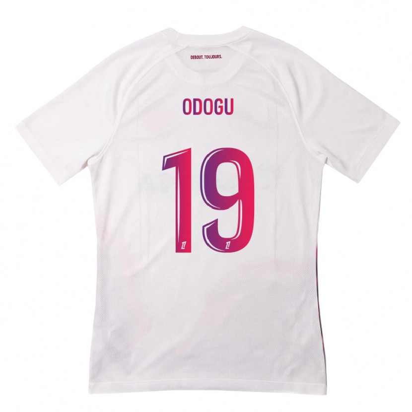 Danxen Dames David Odogu #19 Wit Roze Paars Uitshirt Uittenue 2026/27 T-Shirt België