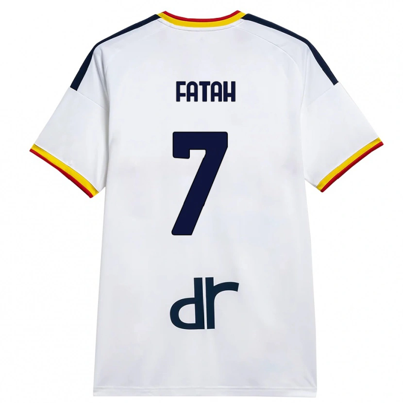 Danxen Kinderen Amar Fatah #7 Wit Geel Rood Uitshirt Uittenue 2026/27 T-Shirt België