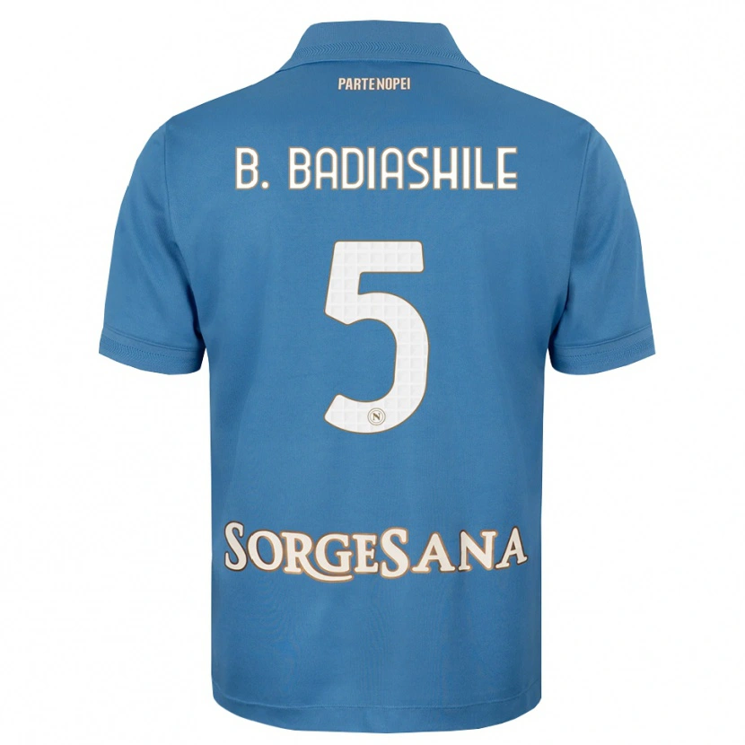 Danxen Kinderen Benoît Badiashile #5 Haze Blauw Wit Thuisshirt Thuistenue 2026/27 T-Shirt België