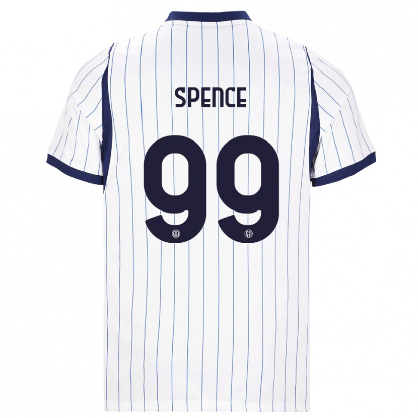 Danxen Kinderen Djed Spence #99 Wit Marineblauw Uitshirt Uittenue 2026/27 T-Shirt België