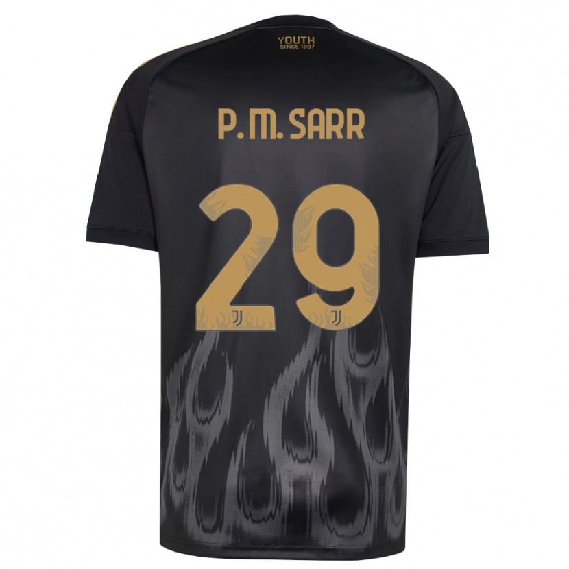 Danxen Kinderen Pape Matar Sarr #29 Zwart Bruin Thuisshirt Derde Tenue 2026/27 T-Shirt België