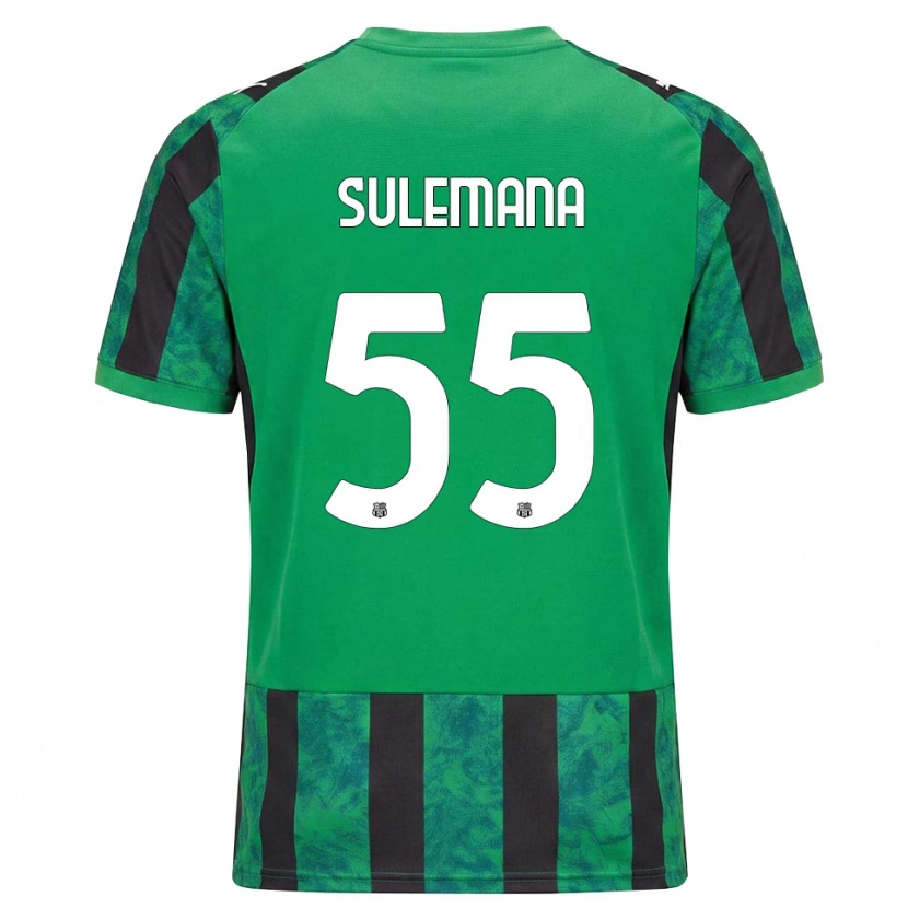 Danxen Kinderen Ibrahim Sulemana #55 Groen Zwart Wit Thuisshirt Thuistenue 2026/27 T-Shirt België