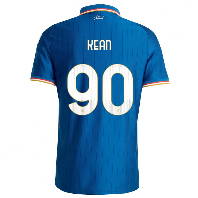 Danxen Kinderen Moise Kean #90 Blauw Wit Rood Thuisshirt Thuistenue 2026/27 T-Shirt België