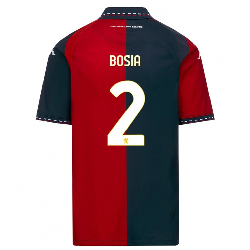 Danxen Kinderen Davide Bosia #2 Rood Zwart Wit Thuisshirt Thuistenue 2026/27 T-Shirt België