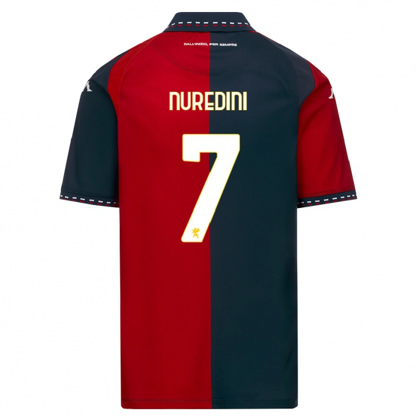 Danxen Kinderen Kejvin Nuredini #7 Rood Zwart Wit Thuisshirt Thuistenue 2026/27 T-Shirt België