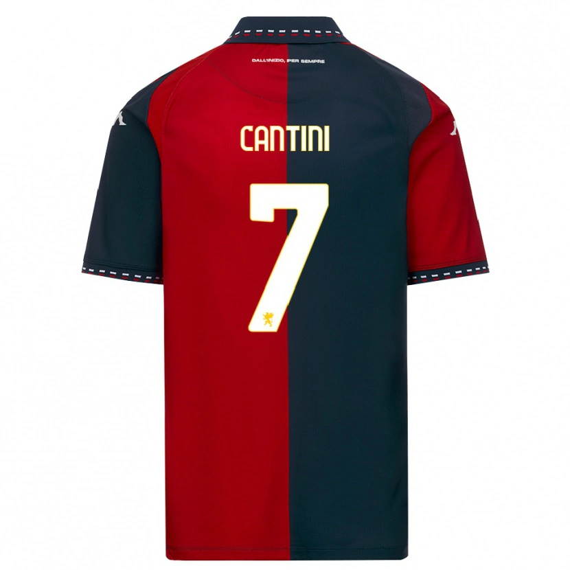 Danxen Kinderen Riccardo Cantini #7 Rood Zwart Wit Thuisshirt Thuistenue 2026/27 T-Shirt België