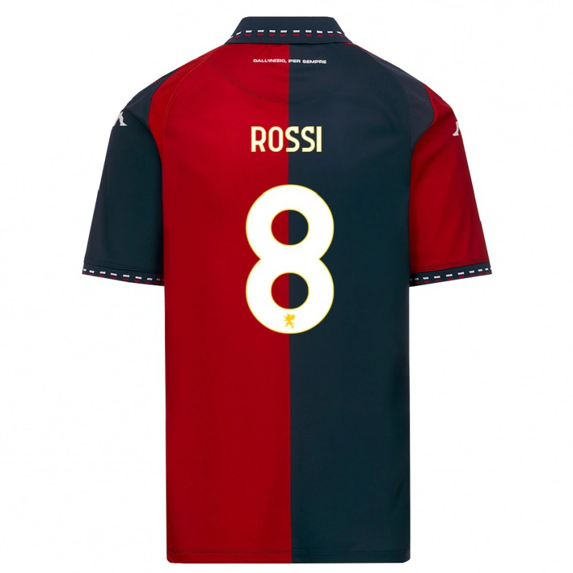 Danxen Kinderen Gianluca Rossi #8 Rood Zwart Wit Thuisshirt Thuistenue 2026/27 T-Shirt België