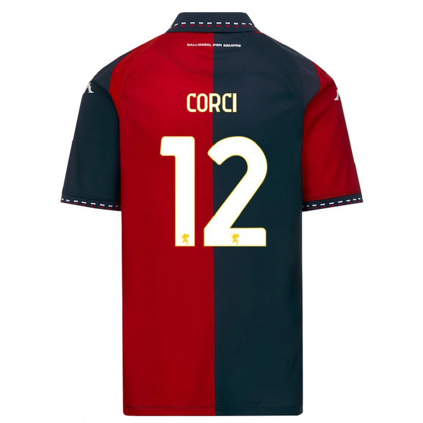 Danxen Kinderen Tommaso Corci #12 Rood Zwart Wit Thuisshirt Thuistenue 2026/27 T-Shirt België