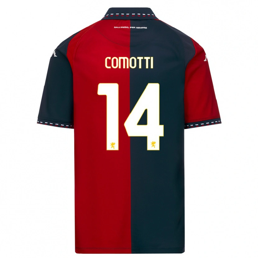 Danxen Kinderen Manuel Comotti #14 Rood Zwart Wit Thuisshirt Thuistenue 2026/27 T-Shirt België