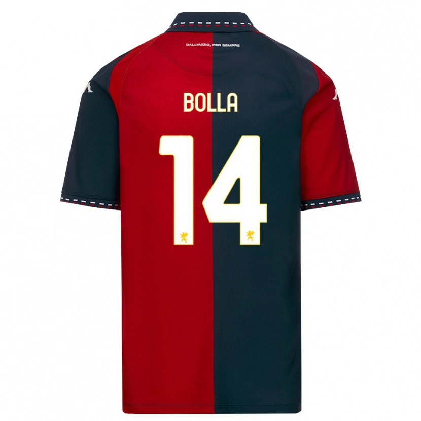Danxen Kinderen Nicolò Bolla #14 Rood Zwart Wit Thuisshirt Thuistenue 2026/27 T-Shirt België