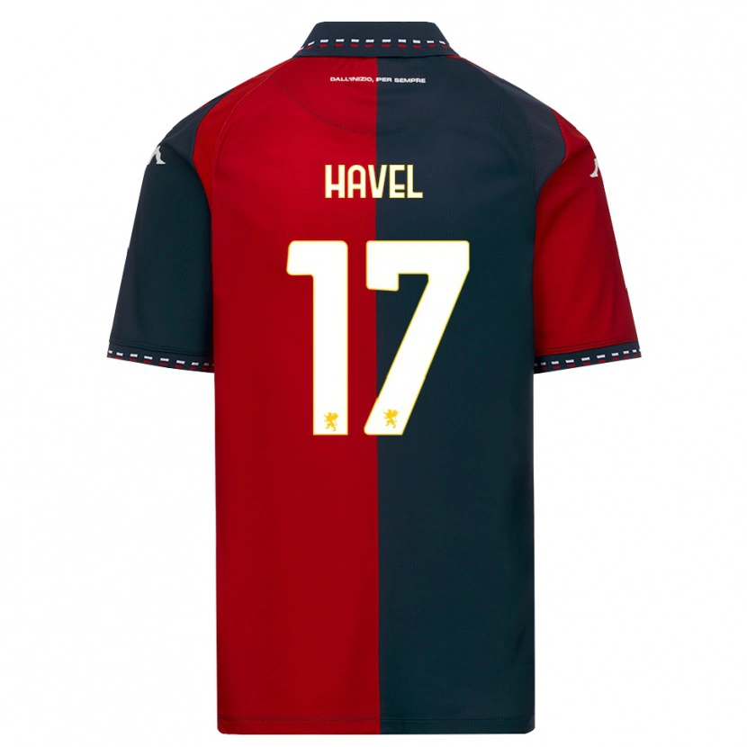 Danxen Kinderen Elias Havel #17 Rood Zwart Wit Thuisshirt Thuistenue 2026/27 T-Shirt België