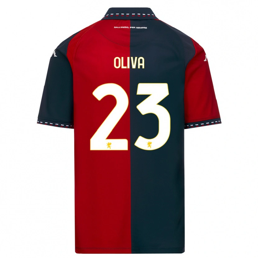 Danxen Kinderen Eleonora Oliva #23 Rood Zwart Wit Thuisshirt Thuistenue 2026/27 T-Shirt België
