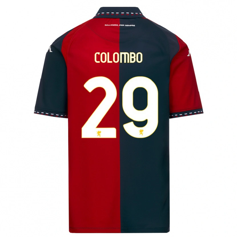 Danxen Kinderen Lorenzo Colombo #29 Rood Zwart Wit Thuisshirt Thuistenue 2026/27 T-Shirt België