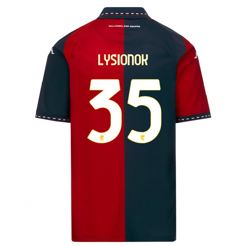 Danxen Kinderen Ernestas Lysionok #35 Rood Zwart Wit Thuisshirt Thuistenue 2026/27 T-Shirt België