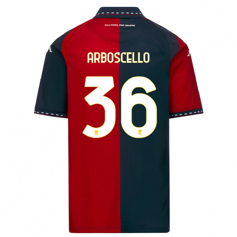 Danxen Kinderen Riccardo Arboscello #36 Rood Zwart Wit Thuisshirt Thuistenue 2026/27 T-Shirt België