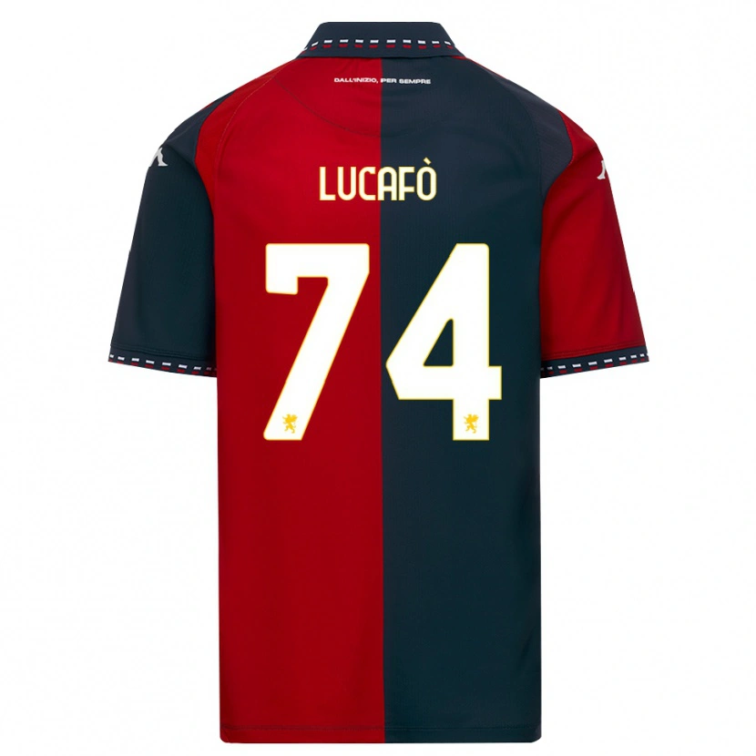 Danxen Kinderen Sara Lucafò #74 Rood Zwart Wit Thuisshirt Thuistenue 2026/27 T-Shirt België