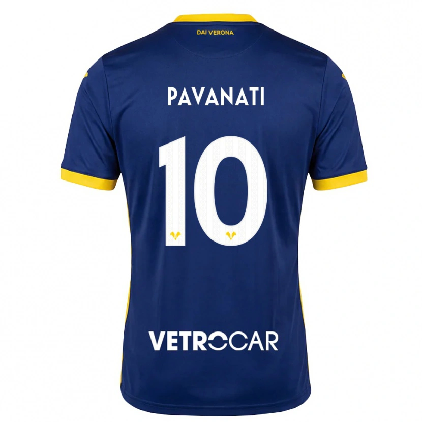Danxen Kinderen Alessandro Pavanati #10 Koninklijk Blauw Geel Wit Thuisshirt Thuistenue 2026/27 T-Shirt België