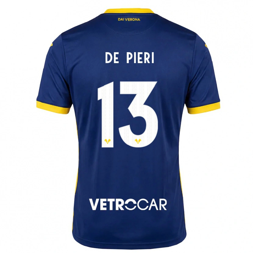 Danxen Kinderen Jacopo De Pieri #13 Koninklijk Blauw Geel Wit Thuisshirt Thuistenue 2026/27 T-Shirt België