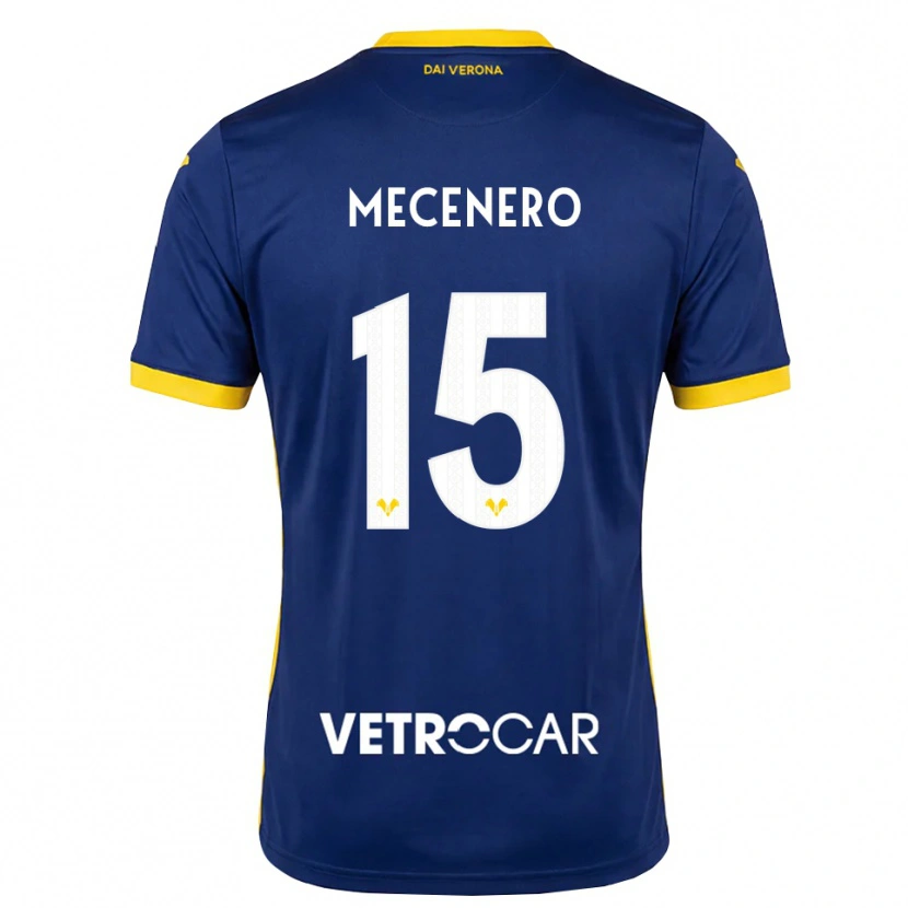 Danxen Kinderen Giovanni Mecenero #15 Koninklijk Blauw Geel Wit Thuisshirt Thuistenue 2026/27 T-Shirt België