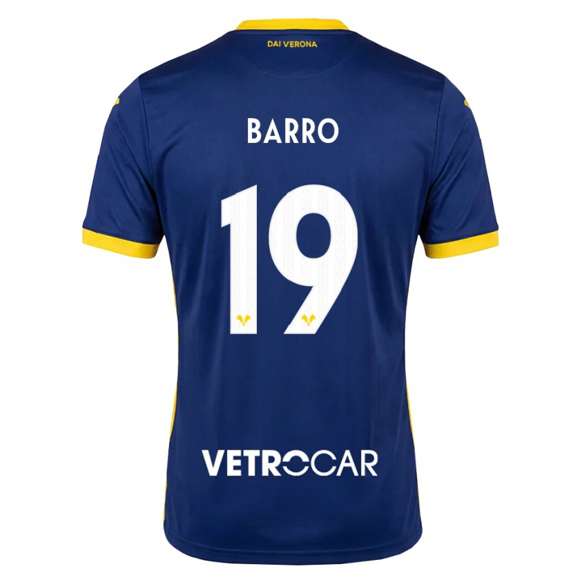 Danxen Kinderen Chiara Barro #19 Koninklijk Blauw Geel Wit Thuisshirt Thuistenue 2026/27 T-Shirt België