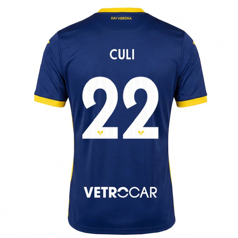 Danxen Kinderen Daniel Culi #22 Koninklijk Blauw Geel Wit Thuisshirt Thuistenue 2026/27 T-Shirt België