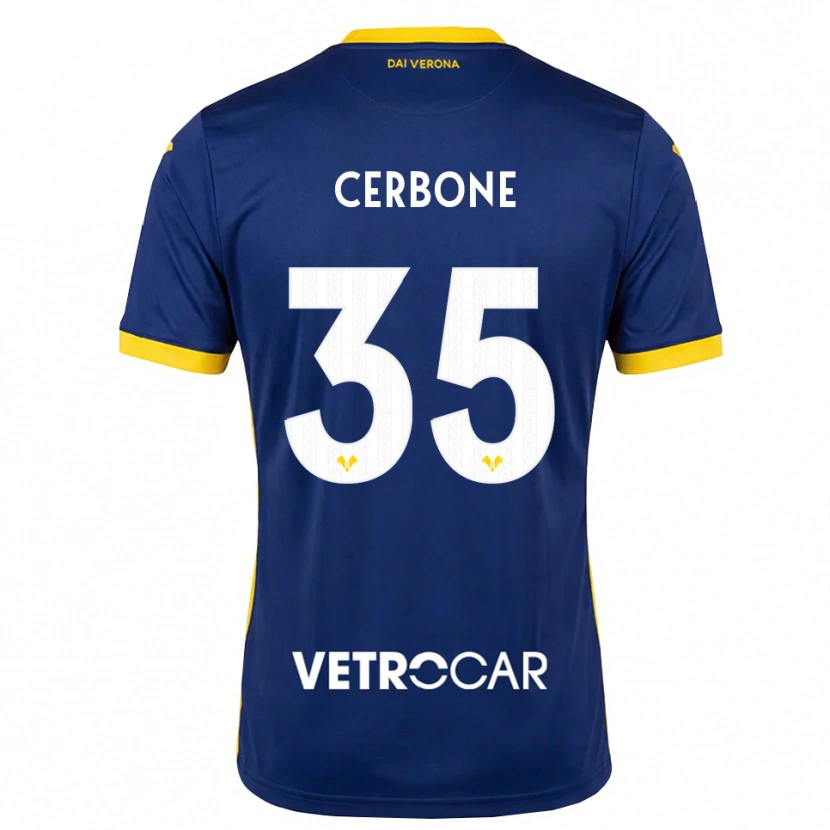 Danxen Kinderen Salvatore Cerbone #35 Koninklijk Blauw Geel Wit Thuisshirt Thuistenue 2026/27 T-Shirt België
