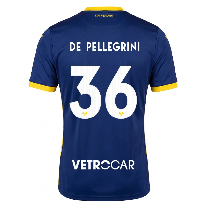 Danxen Kinderen Erika De Pellegrini #36 Koninklijk Blauw Geel Wit Thuisshirt Thuistenue 2026/27 T-Shirt België