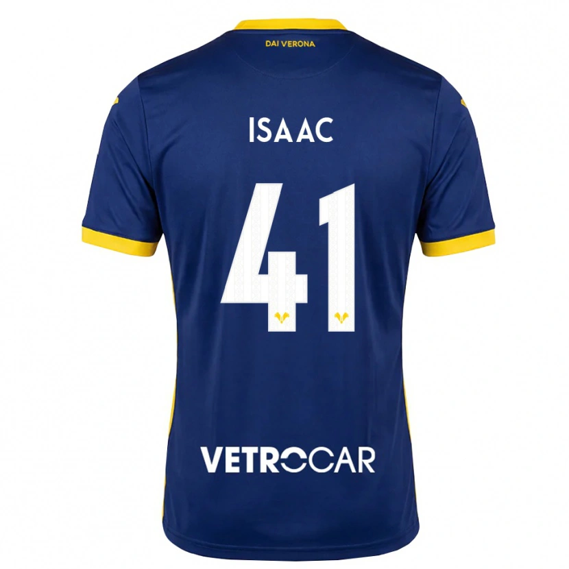 Danxen Kinderen Isaac Aguiar Tomich #41 Koninklijk Blauw Geel Wit Thuisshirt Thuistenue 2026/27 T-Shirt België
