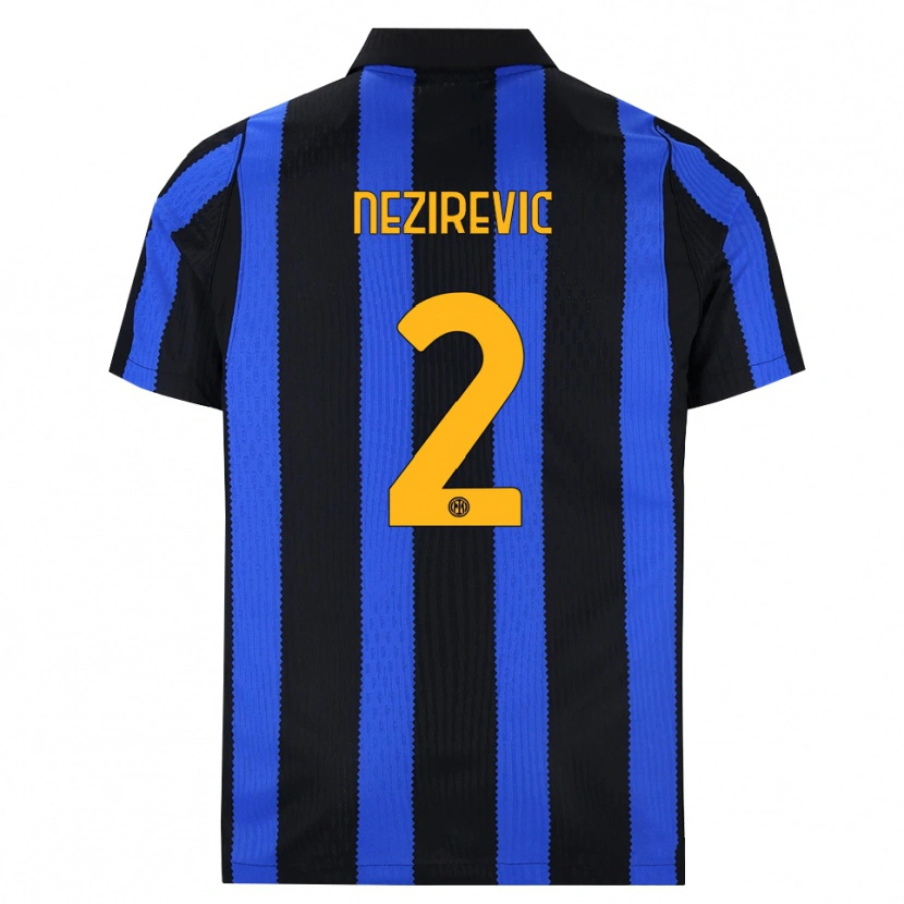 Danxen Kinderen Alem Nezirevic #2 Zwart Blauw Geel Thuisshirt Thuistenue 2026/27 T-Shirt België