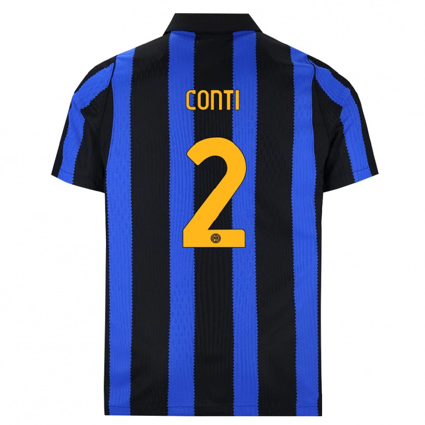 Danxen Kinderen Arturo Conti #2 Zwart Blauw Geel Thuisshirt Thuistenue 2026/27 T-Shirt België