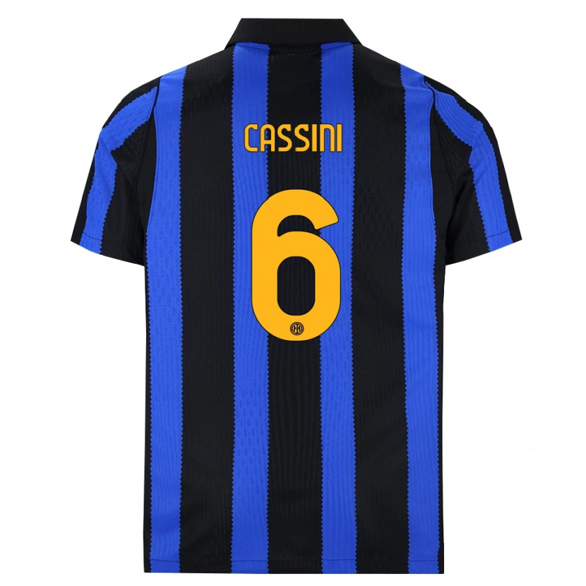 Danxen Kinderen Tommaso Cassini #6 Zwart Blauw Geel Thuisshirt Thuistenue 2026/27 T-Shirt België