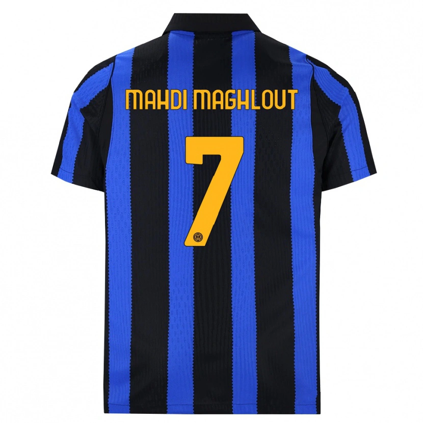 Danxen Kinderen Ali Mahdi Maghlout #7 Zwart Blauw Geel Thuisshirt Thuistenue 2026/27 T-Shirt België