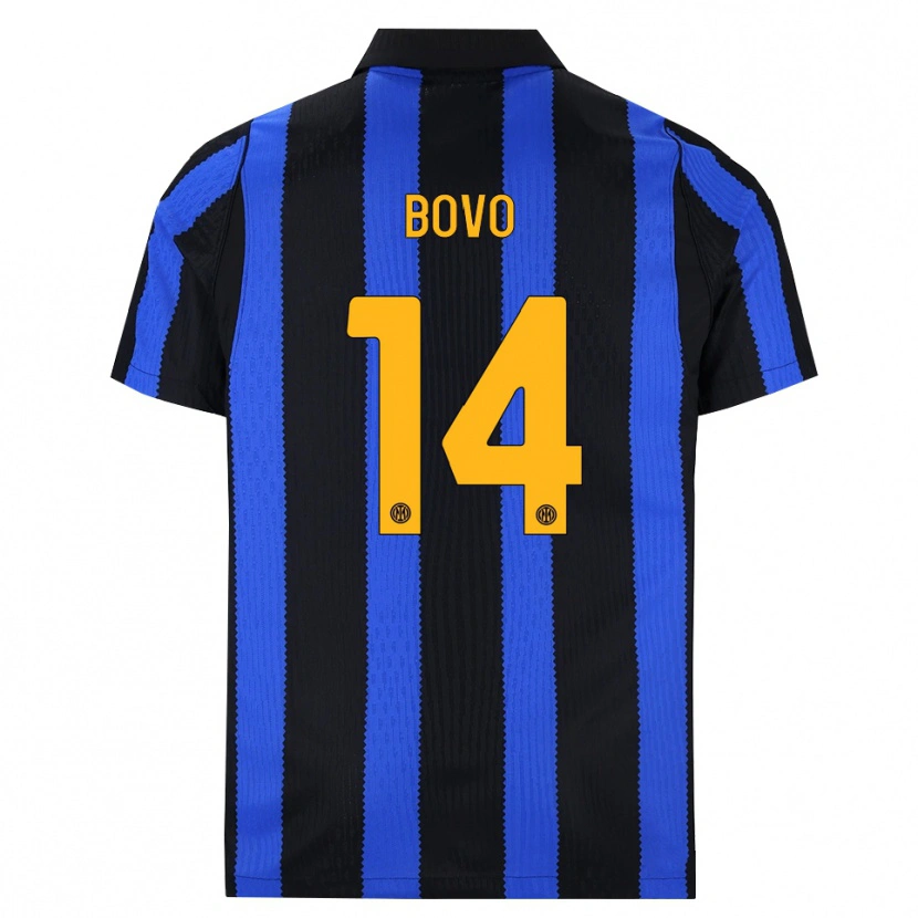 Danxen Kinderen Leonardo Bovo #14 Zwart Blauw Geel Thuisshirt Thuistenue 2026/27 T-Shirt België