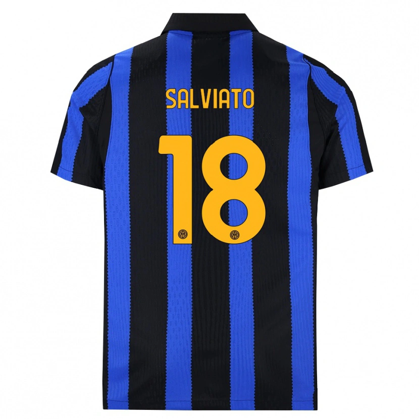 Danxen Kinderen Gabriel Salviato #18 Zwart Blauw Geel Thuisshirt Thuistenue 2026/27 T-Shirt België