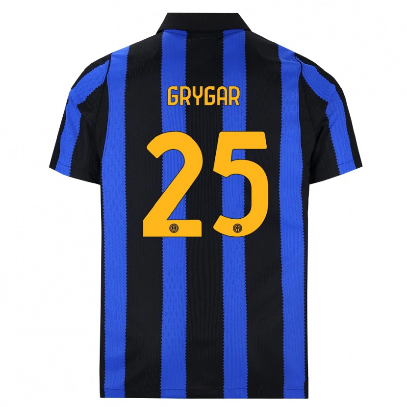 Danxen Kinderen Samuel Grygar #25 Zwart Blauw Geel Thuisshirt Thuistenue 2026/27 T-Shirt België