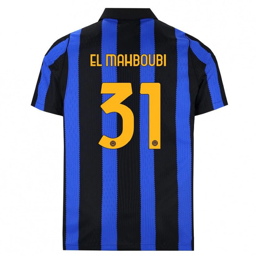 Danxen Kinderen Anas El Mahboubi #31 Zwart Blauw Geel Thuisshirt Thuistenue 2026/27 T-Shirt België