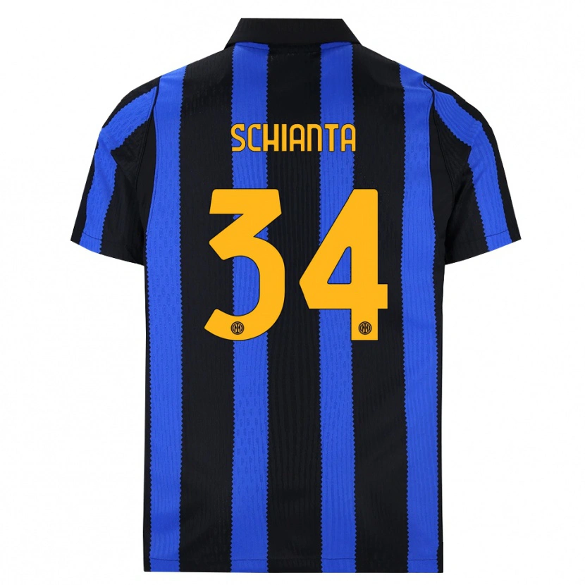Danxen Kinderen Valentina Schianta #34 Zwart Blauw Geel Thuisshirt Thuistenue 2026/27 T-Shirt België