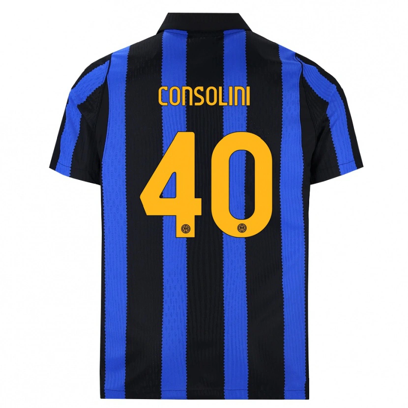 Danxen Kinderen Lidia Consolini #40 Zwart Blauw Geel Thuisshirt Thuistenue 2026/27 T-Shirt België
